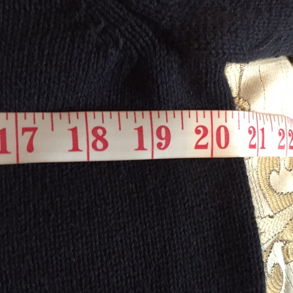 Navy Reindeer sweater by Christopher and Banks. - Picture 5 of 7